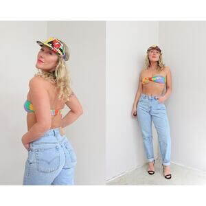 2000's Vintage USA Made Levi's 550 Blue Jeans ~ Women's XS SM 27" 28" Waist